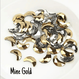 Lunas 5x8mm Mine Gold (10 piezas)