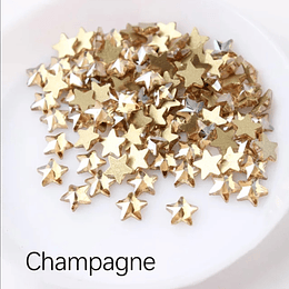 Estrellas 5mm Champagne (10 piezas)