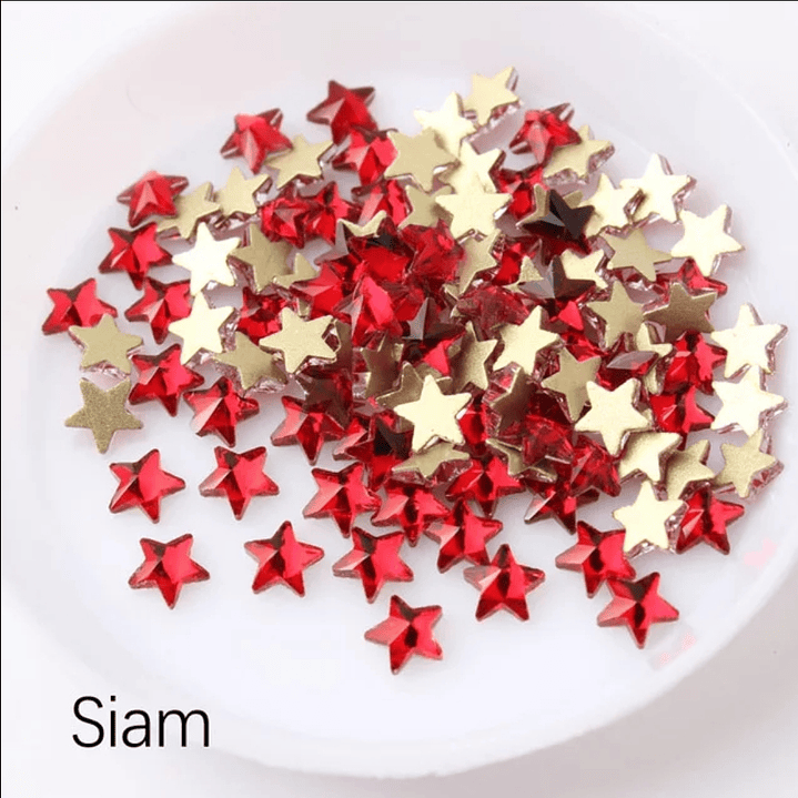 Estrellas 5mm Siam (10 piezas)