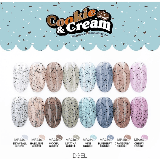 Esmaltes DGel Cookie & Cream