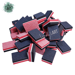 Pack 50 Mini Buffer Negro y Rojo