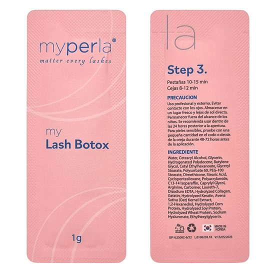 Lash Botox (5 Sachets) MyPerla (Paso 3)