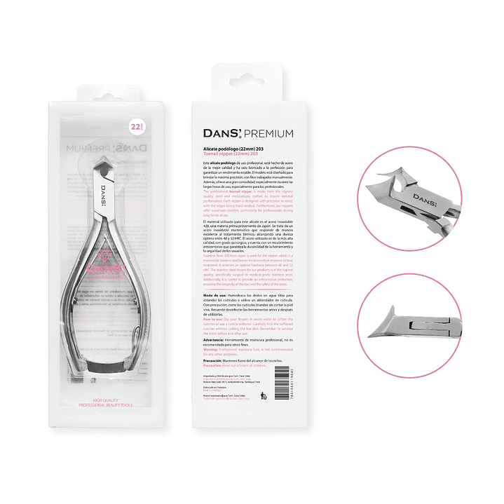 Alicate de Podología Dans (22mm)