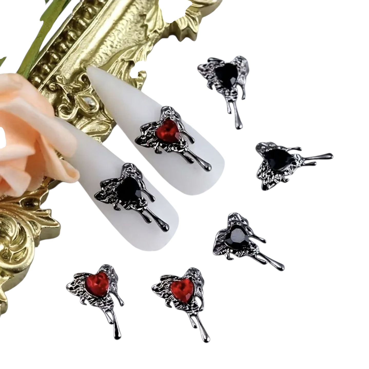 Dijes Corazón Mix 10 unidades