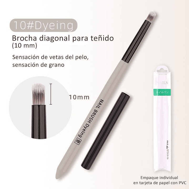 Pincel Pata de Cabra (10mm) Tapa Negra