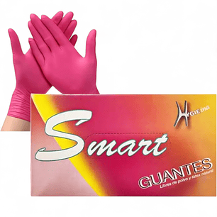 Guantes de Nitrilo Fucsia Smart XS