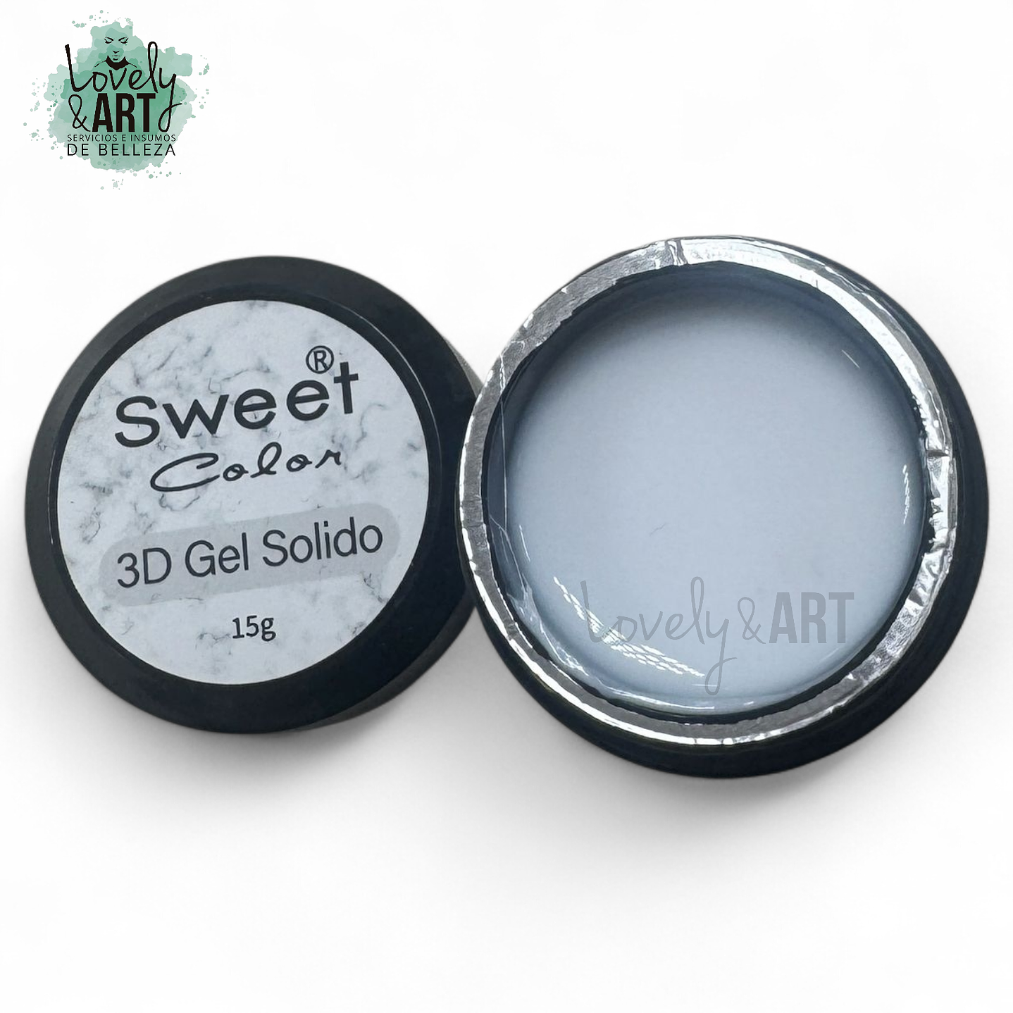 Gel Solido 3D Blanco Sweet Color 