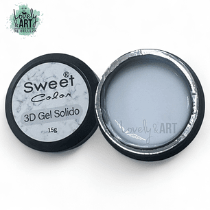 Gel Solido 3D Blanco Sweet Color 