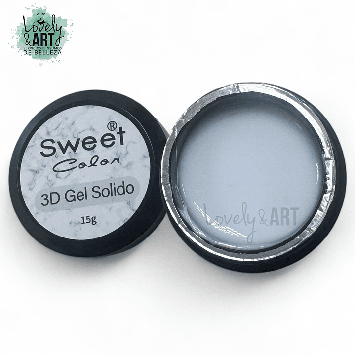 Gel Solido 3D Blanco Sweet Color 