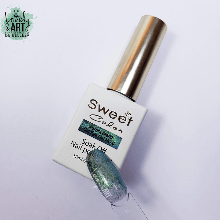 Esmalte Ojo de Gato Sweet Color Aurora 06 1