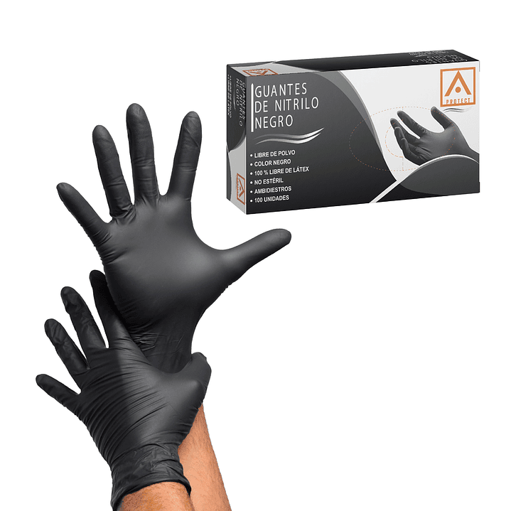 Guante Negro Protect Talla M