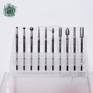 Pack de 10 Fresa Cutícula Azul 