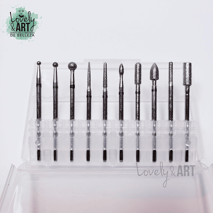 Pack de 10 Fresa Cutícula Azul  1