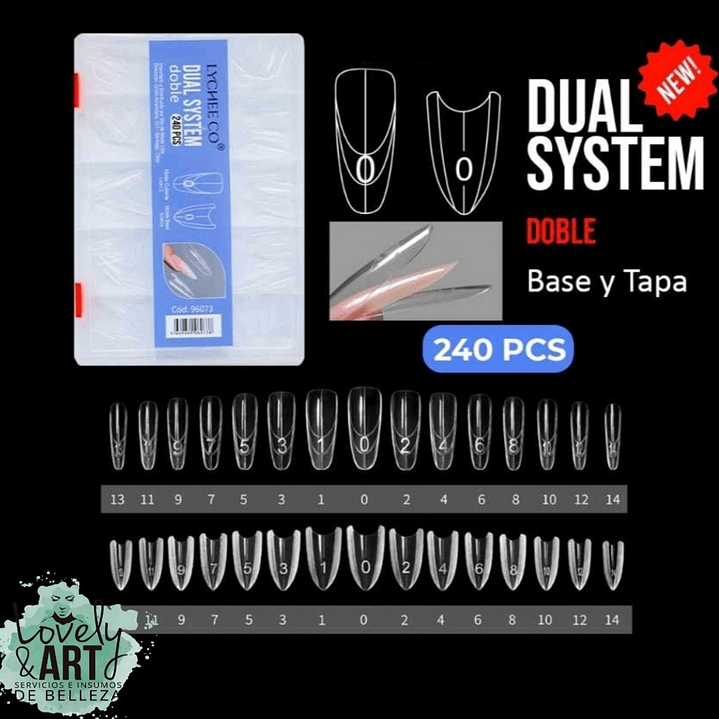 Dual System Doble Almond 240 PCS (Etiqueta Lavanda) 1