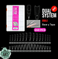 Dual System Doble Stiletto 240 Pcs (Etiqueta Rosada) - Miniatura 1
