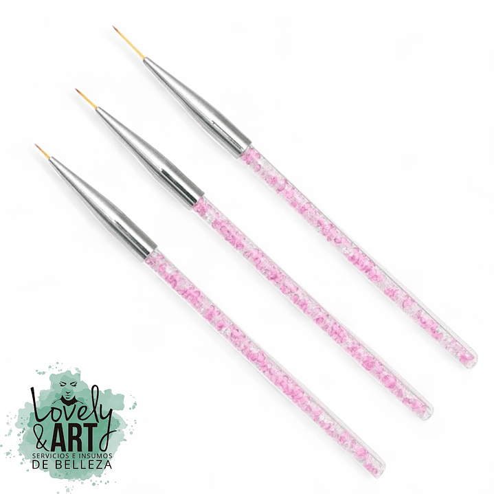 Pack 3 Liner con Cristales Rodados  2