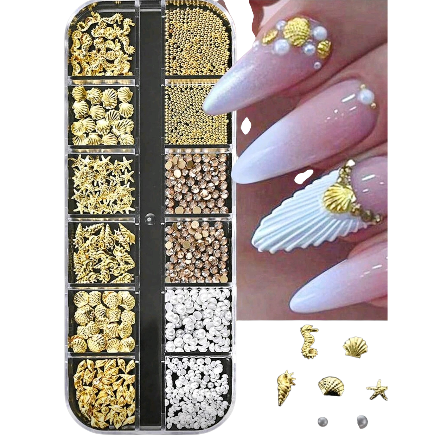 Caja Decoración Mix Mar Gold 