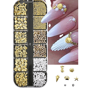 Caja Decoración Mix Mar Gold 