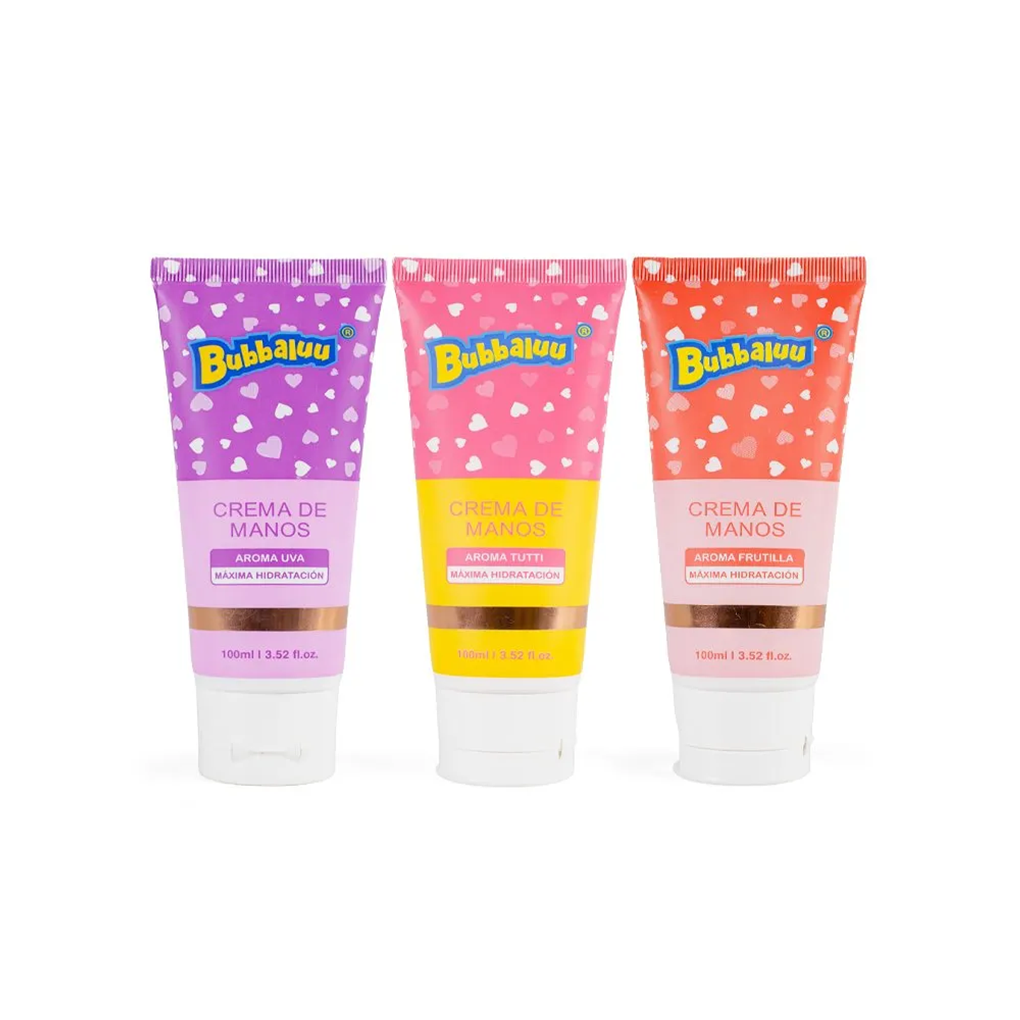 Pack de 3 Cremas Bubbaluu de Mano 100ml 