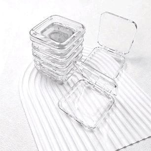 Caja Plastica Press On 7.5x7.5CM 1Unidad 