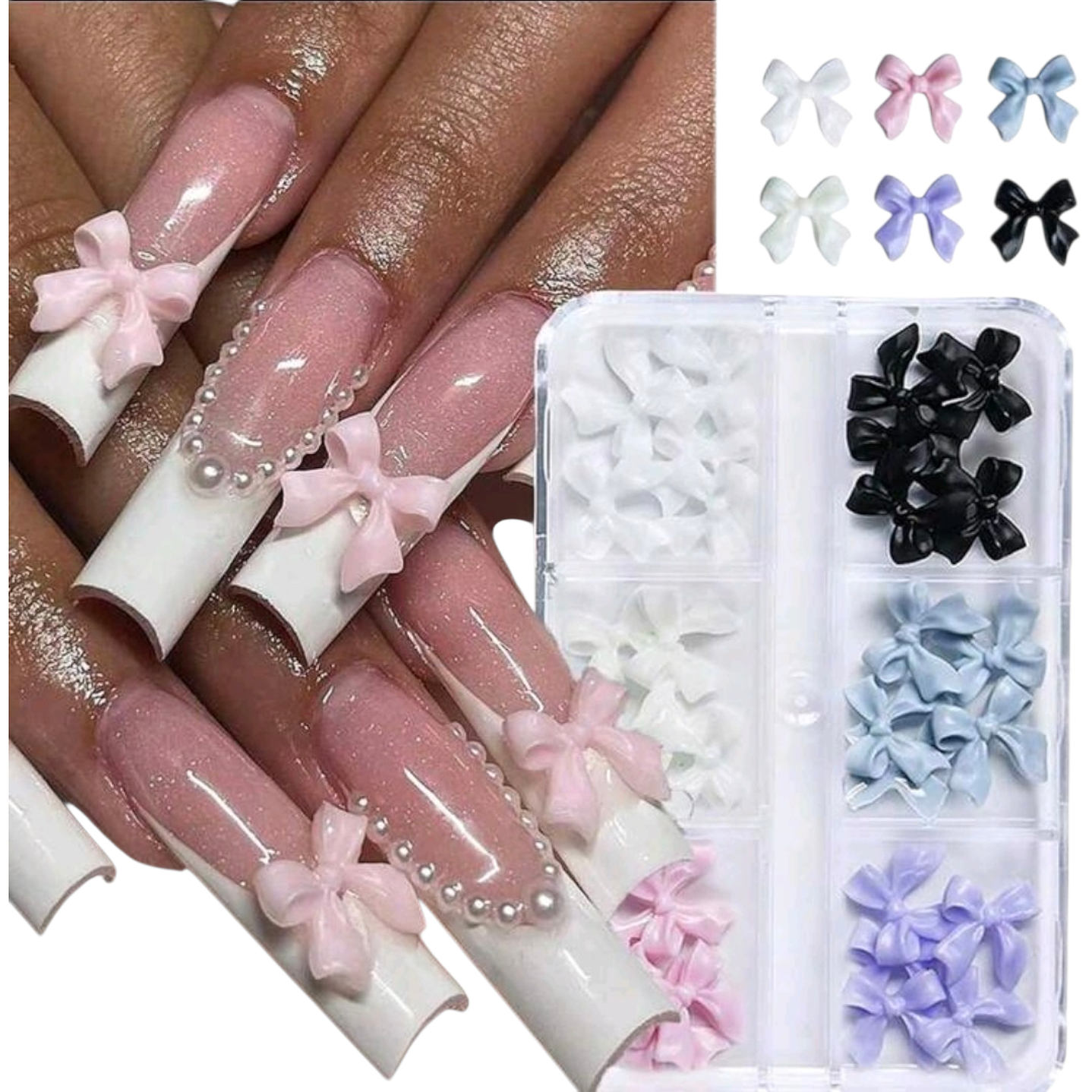 Caja Lazos 6 Colores Diferentes 