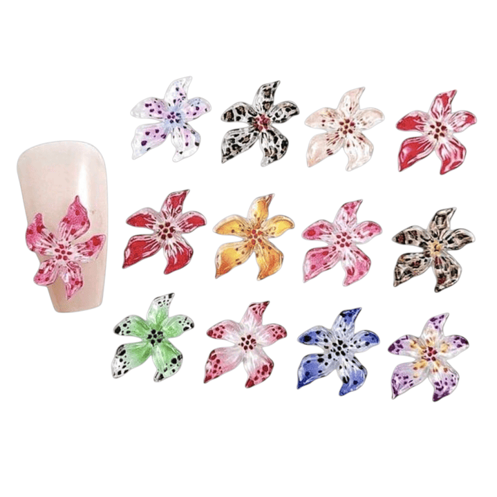 Dijes Flores Hawaiana Flexibles 10U. Al Azar #HF 1