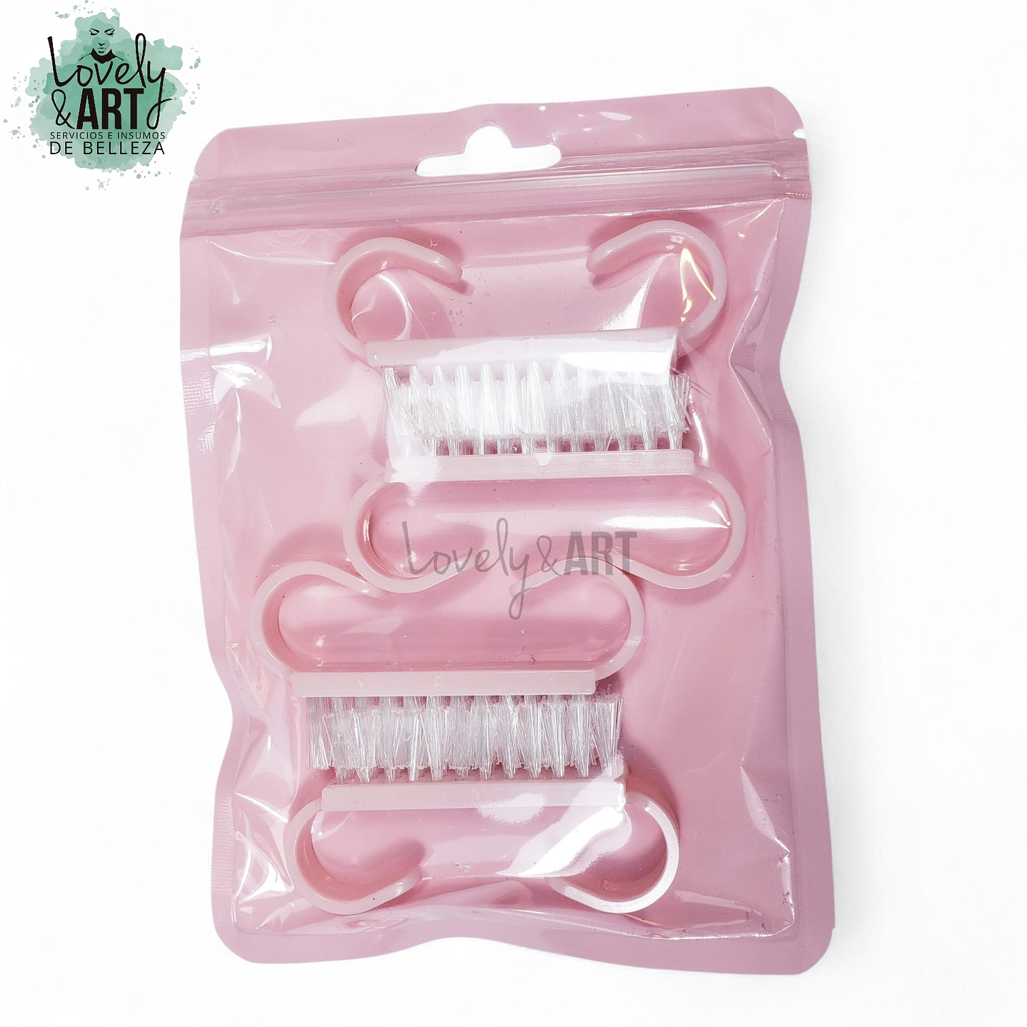 Pack 4 Escobillas Rosadas Pastel