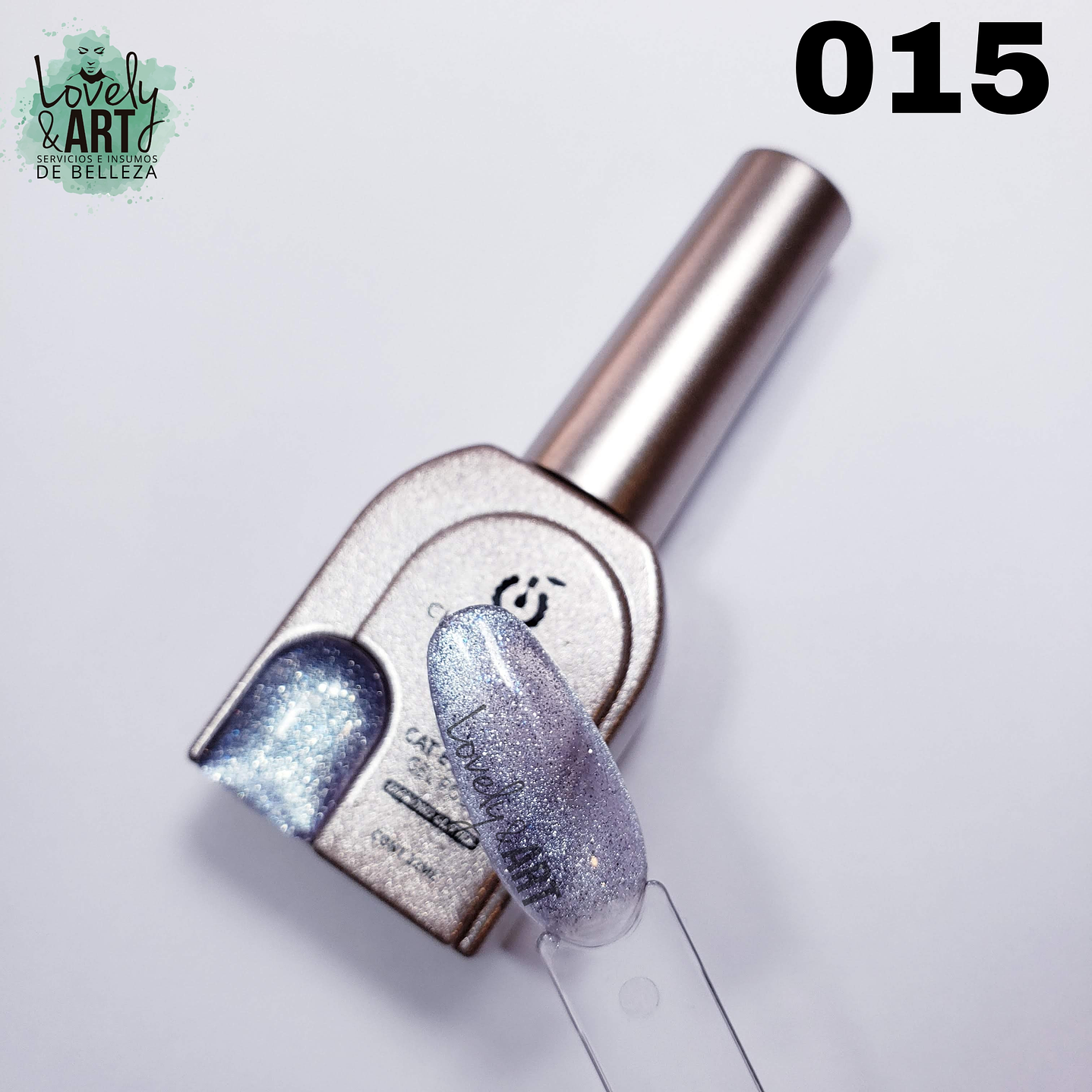 Esmalte Ojo de Gato Diamond Glitter 015 Cherimoya