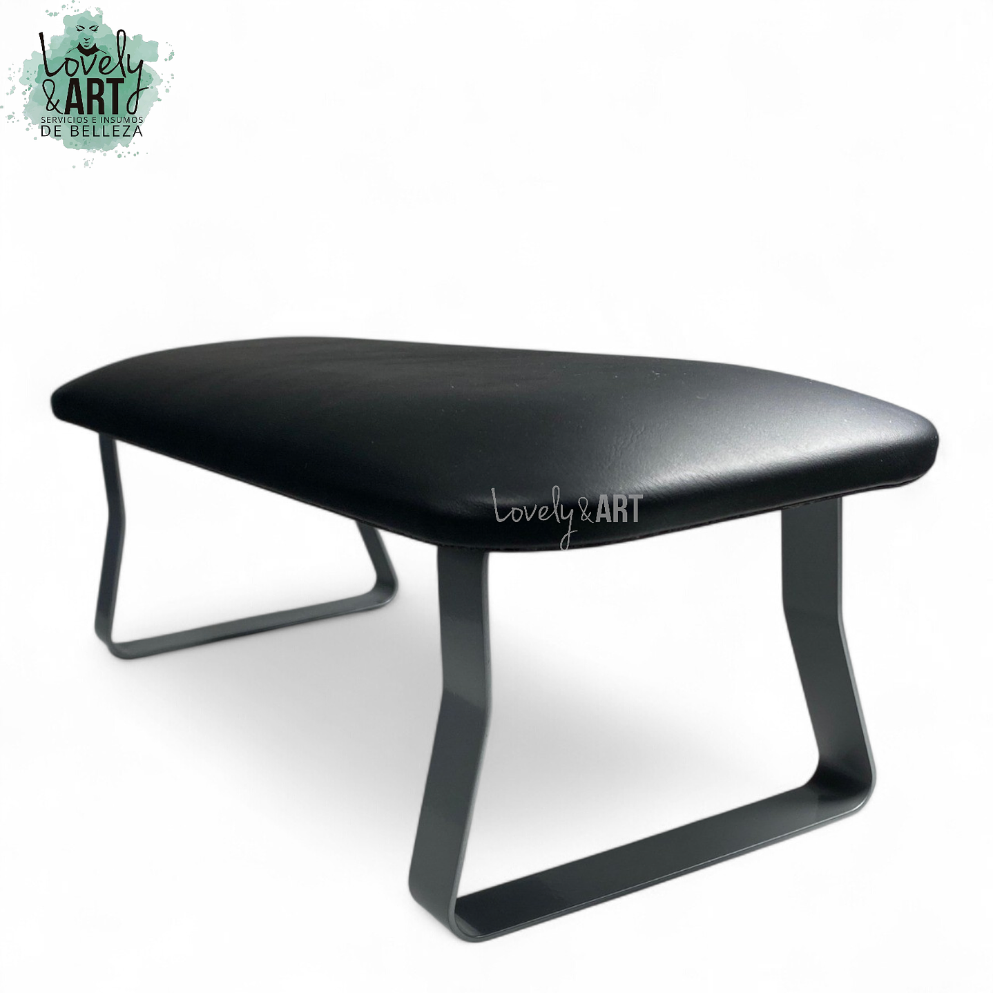 Apoya Brazos Negro con Patas Grafito  1