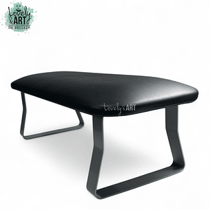 Apoya Brazos Negro con Patas Grafito 