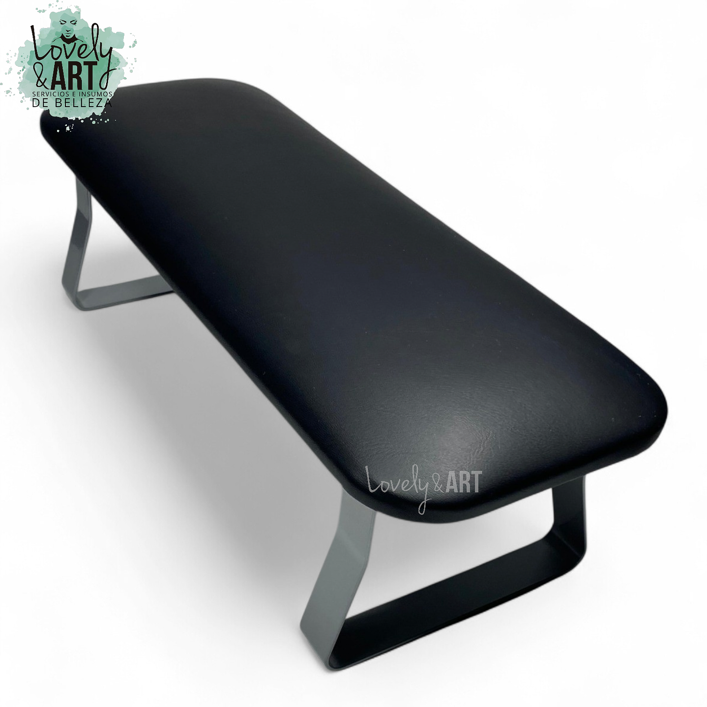 Apoya Brazos Negro con Patas Grafito  2