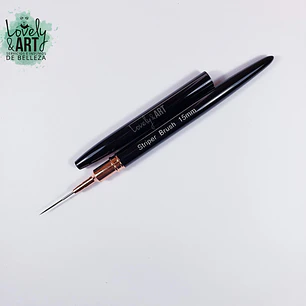 Pincel Liner 15mm con tapa Negro (Nail Brush)