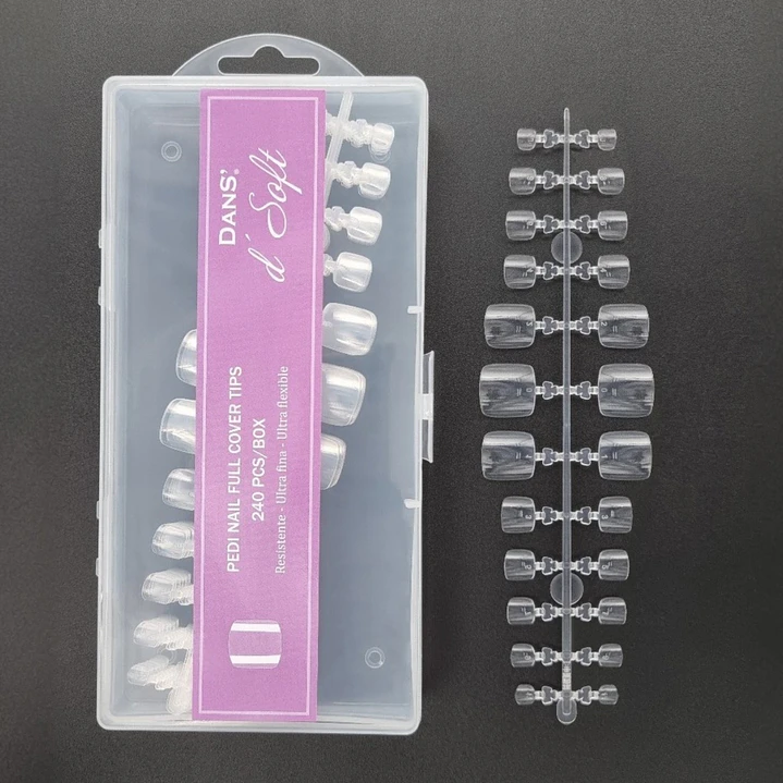 Uñas Soft Gel Pedi Nail 240psc