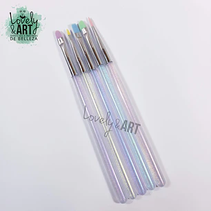 Pack de Pinceles 5 unidades Tornasol Brillitos