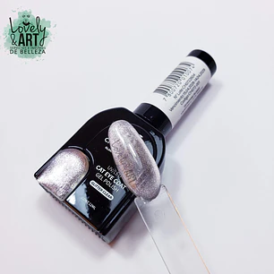 Ojo de Gato Glitter Clear Cherimoya 007