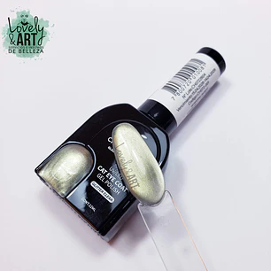Ojo de Gato Glitter Clear Cherimoya 008