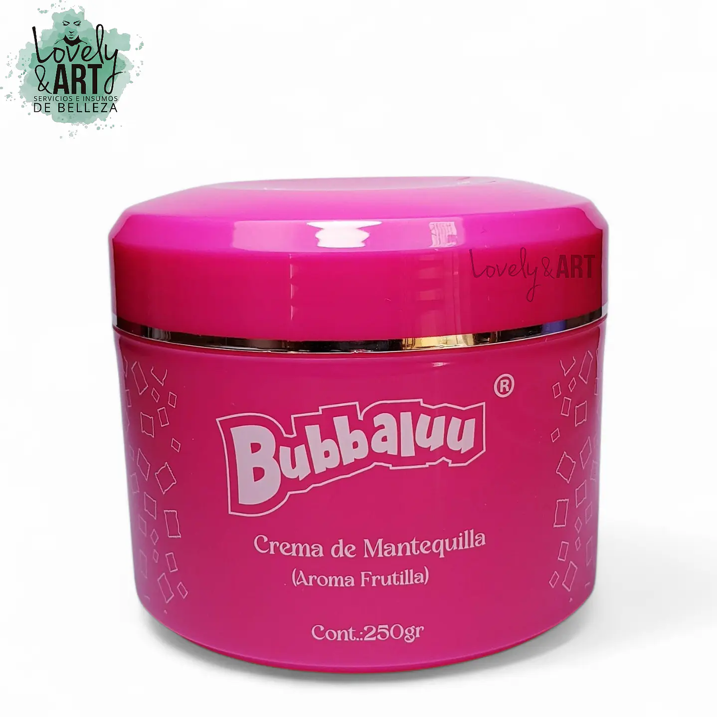 Crema de Mantequilla Aroma Frutilla Bubbaluu 1