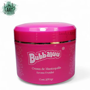 Crema de Mantequilla Aroma Frutilla Bubbaluu