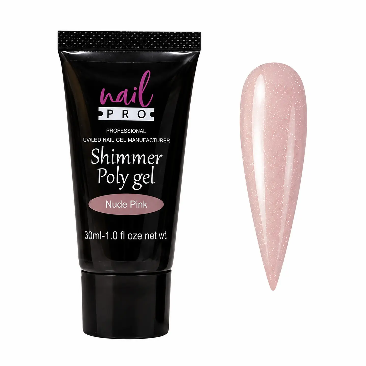 Polygel Nail Pro Shimmer Nude Pink
