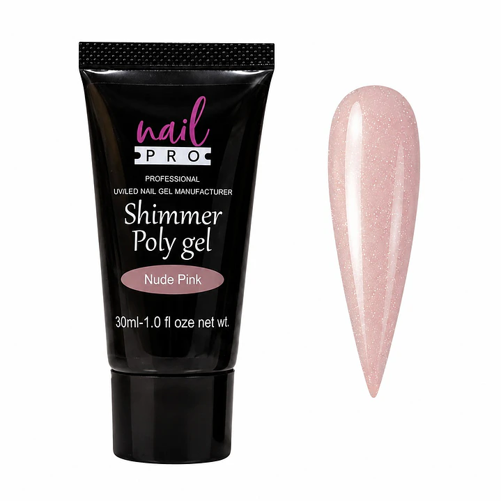 Polygel Nail Pro Shimmer Nude Pink