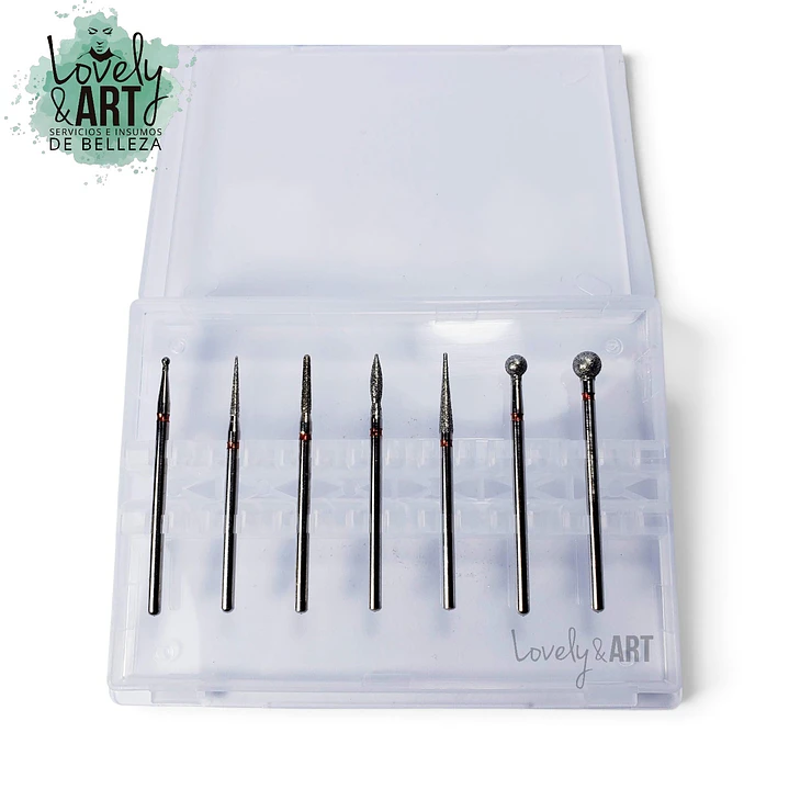 Pack de 7 Fresas de Cutícula Roja