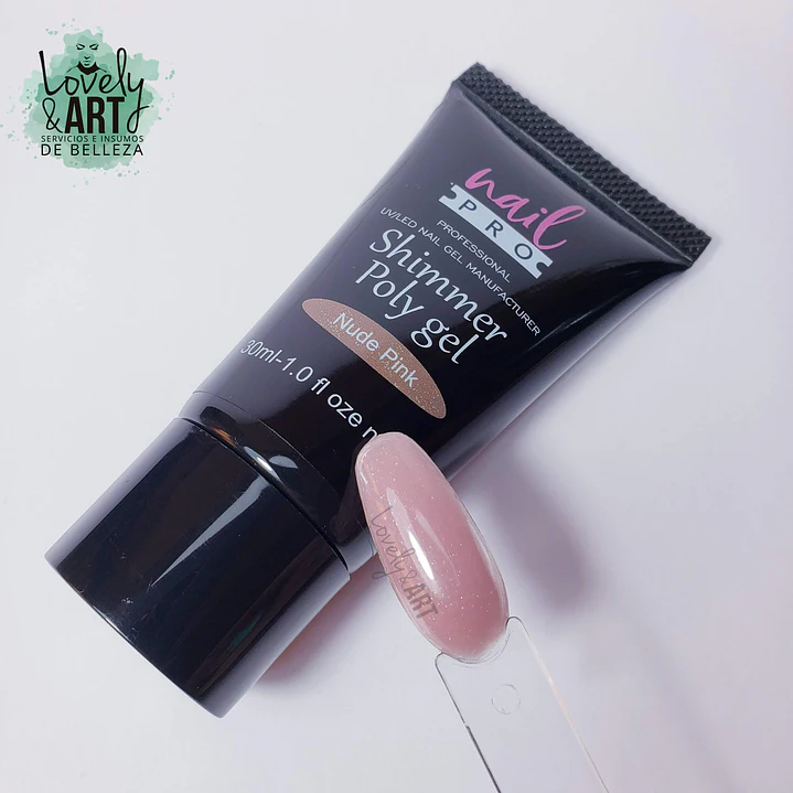 Polygel Nail Pro Shimmer Nude Pink 2