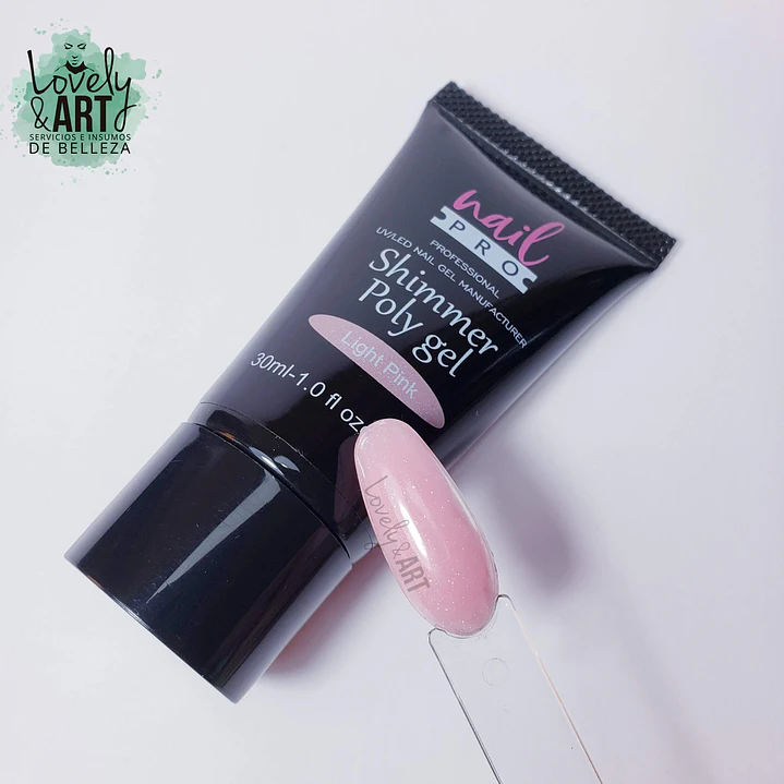 Polygel Nail Pro Shimmer Light Pink 2