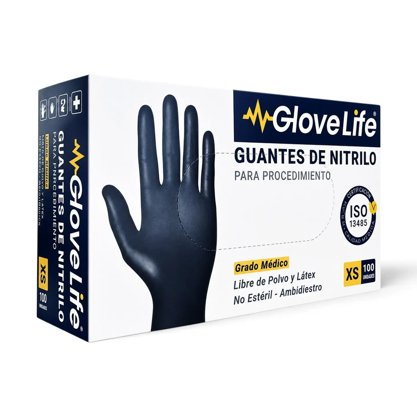 Guante de Nitrilo Negro Glove XS