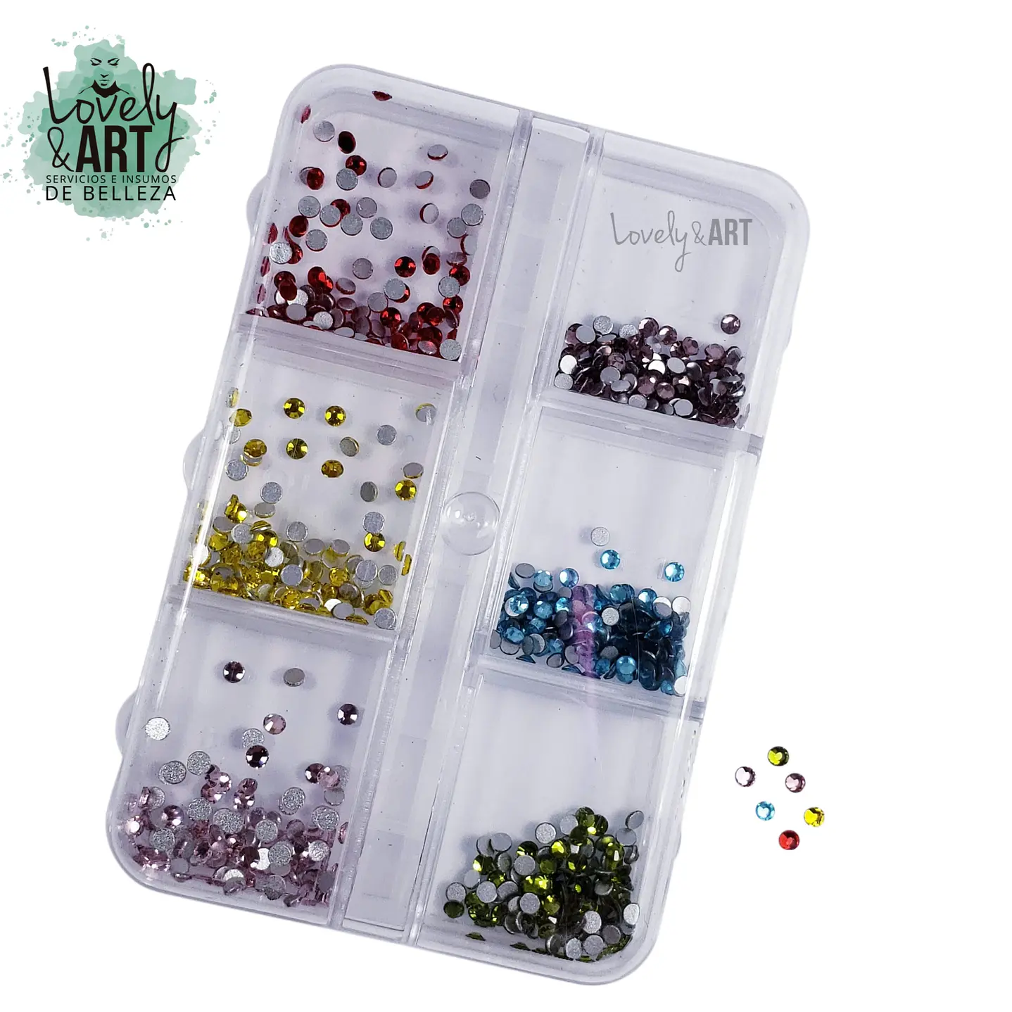 Caja Cristales 6 Colores 