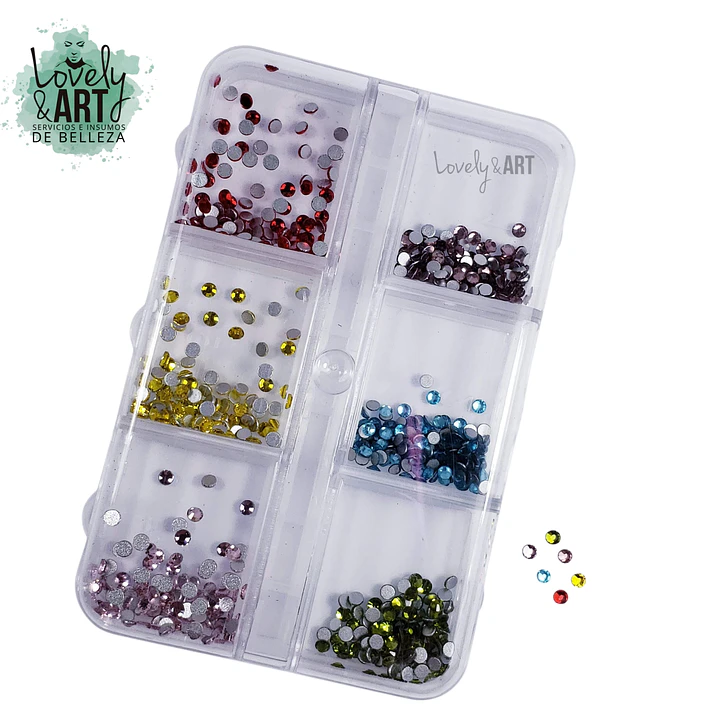 Caja Cristales 6 Colores 