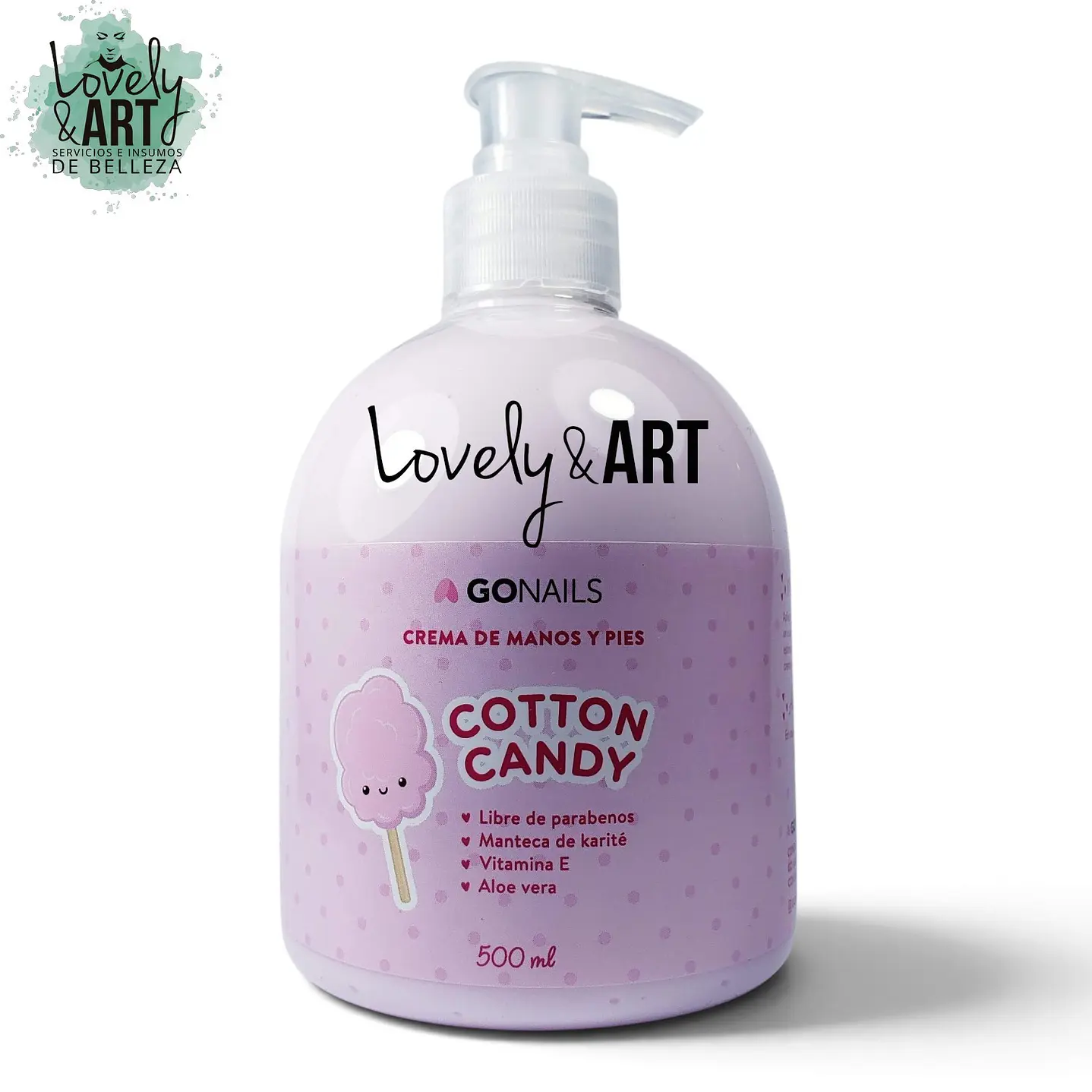 Crema de Manos y Pies Cotton Candy 500ml