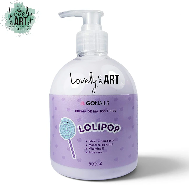 Crema de Manos y Pies Lolipop 500ml