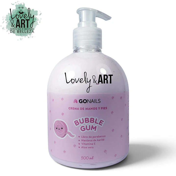 Crema de Manos y Pies Bubble Gum 500ml