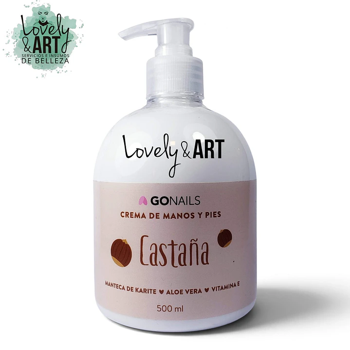 Crema de Manos y Pies Castaña 500ml